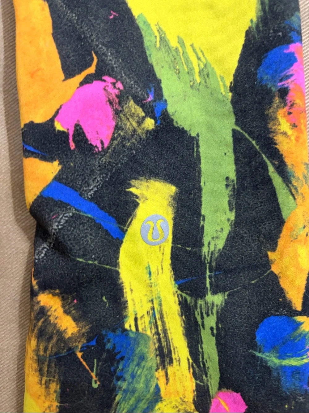 Lululemon Wunder Under Multicolor Abstract Print Leggings Size 4